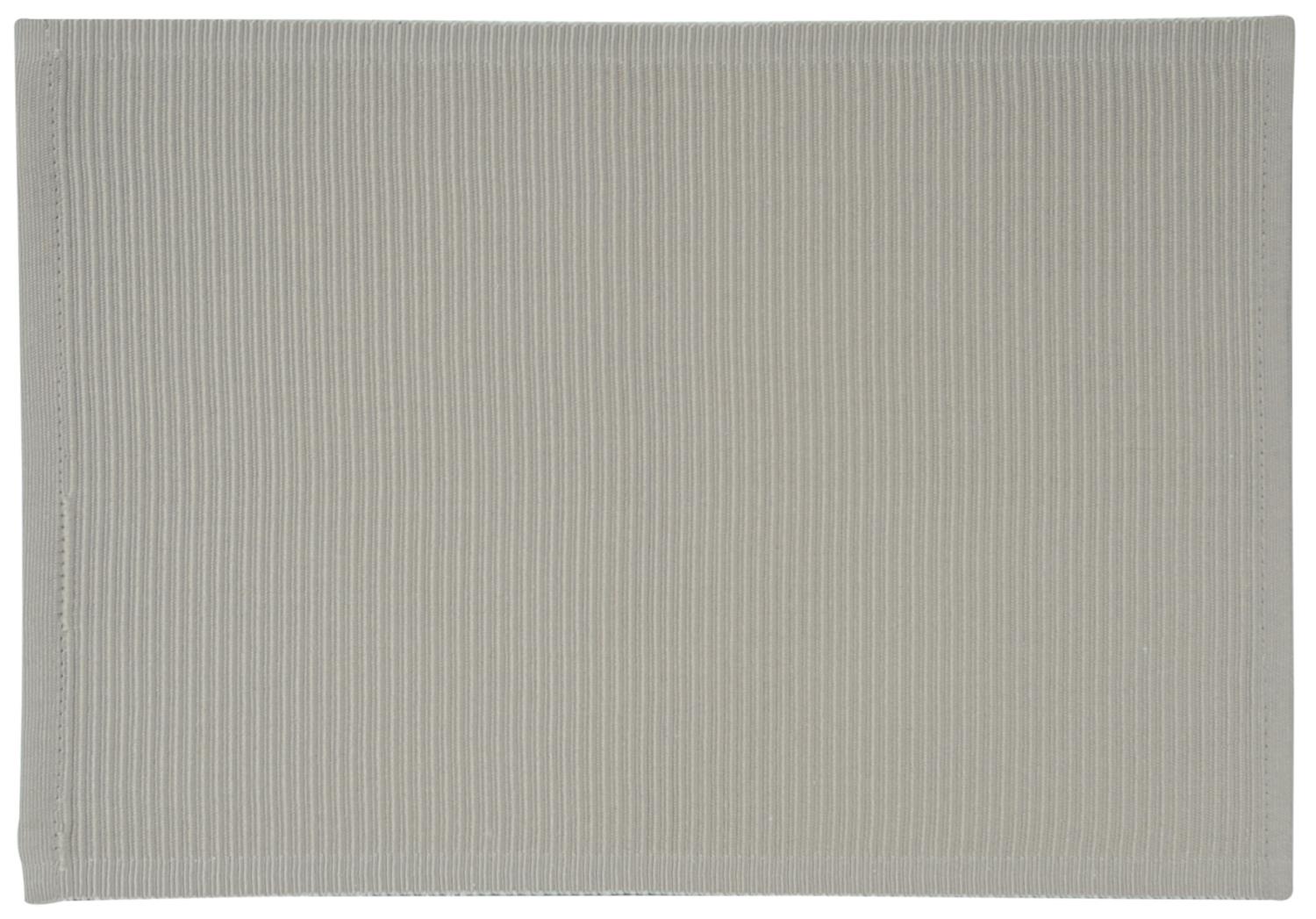 6er Set Platzsets, Tischsets Textil taupe graubraun 43x30cm Baumwolle Kesper, von CreaFlor Home