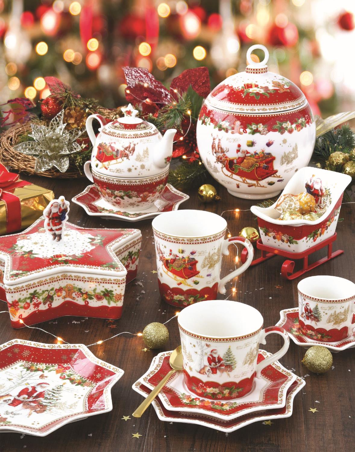 2er Set Becher, Tassen CHRISTMAS MEMORIES für 340ml Porzellan in GB Easy Life