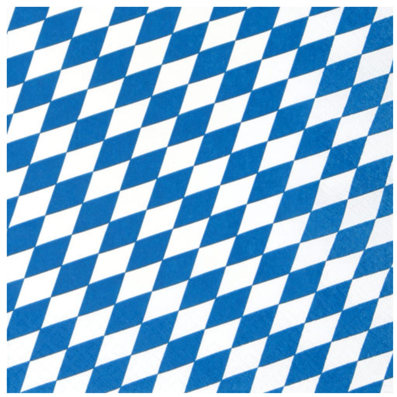Muster aus blauen und weißen Rauten, die diagonal angeordnet sind und sich über die gesamte Fläche erstrecken.