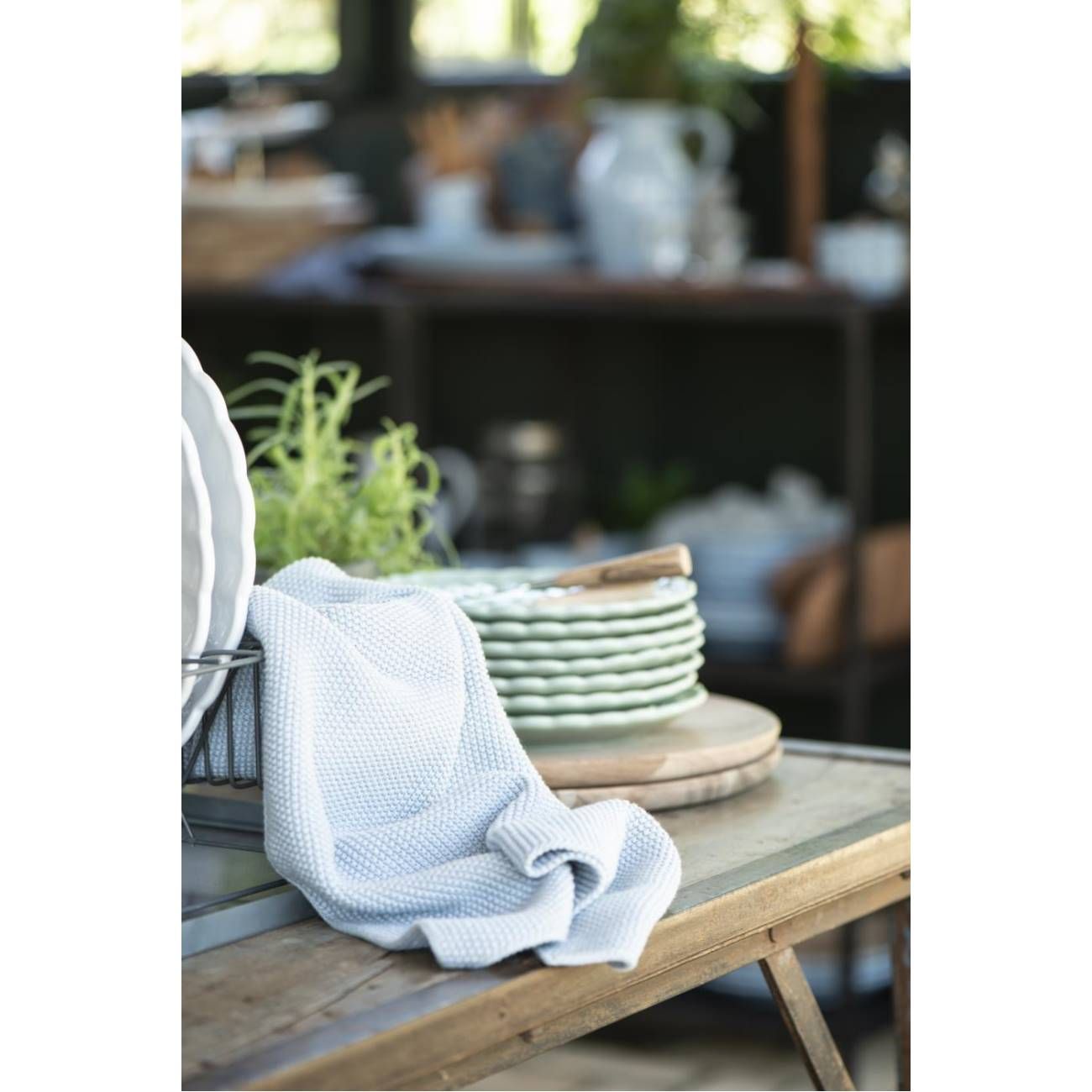 Kuchenteller, Dessertteller MYNTE GREEN TEA grün,Durchmesser 19,5cm Steingut Ib von LAURSEN