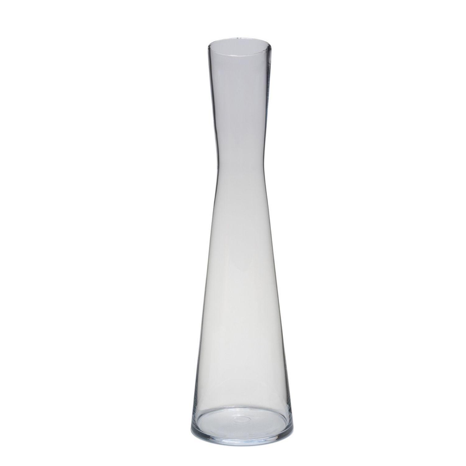 Bodenvase XENNA H. 50cm konisch rund aus transparentem Glas
