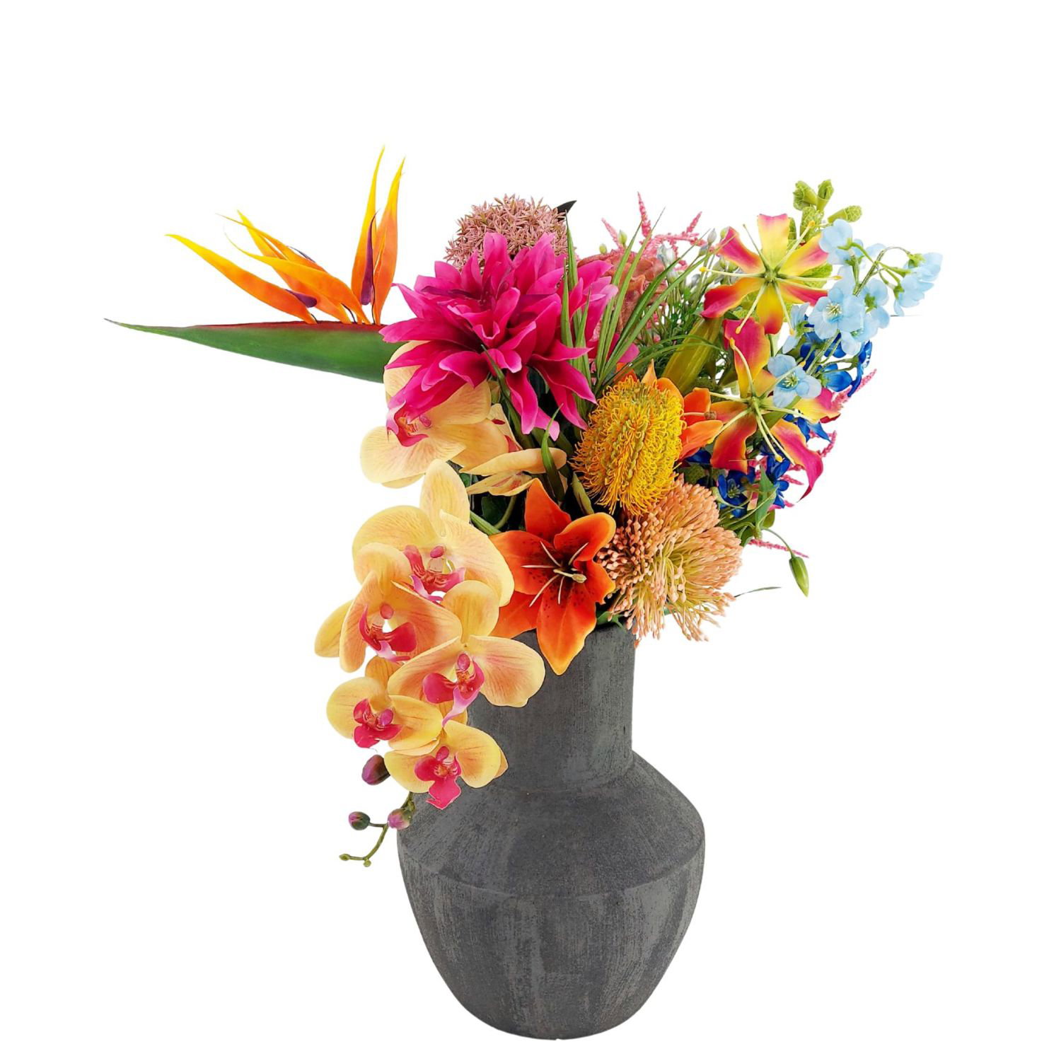 künstlicher Blumenstrauß Bouquet EXOTIC MIX bunt EMERALD