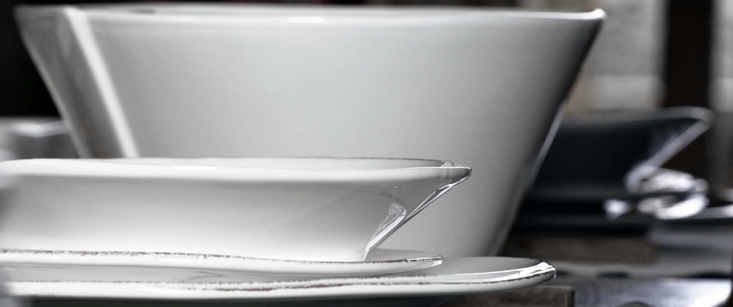 Becher, Tasse LASTRA BIANCO weiß,Durchmesser 10cm Höhe 11cm Keramik VIRGINIA CASA, von CERAMICHE VIR