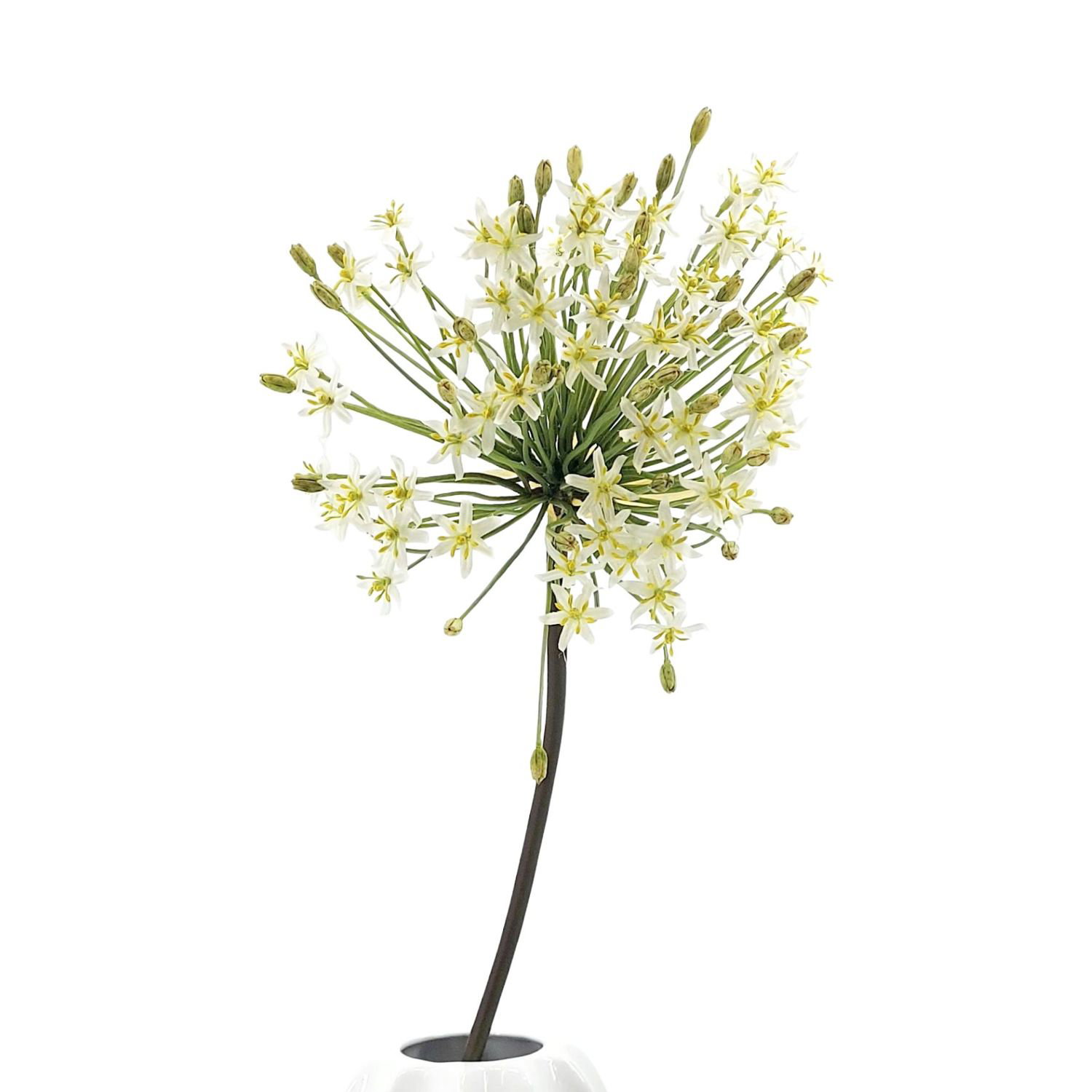 Blumenstrauß mit weißen und gelben Blüten in einer Vase