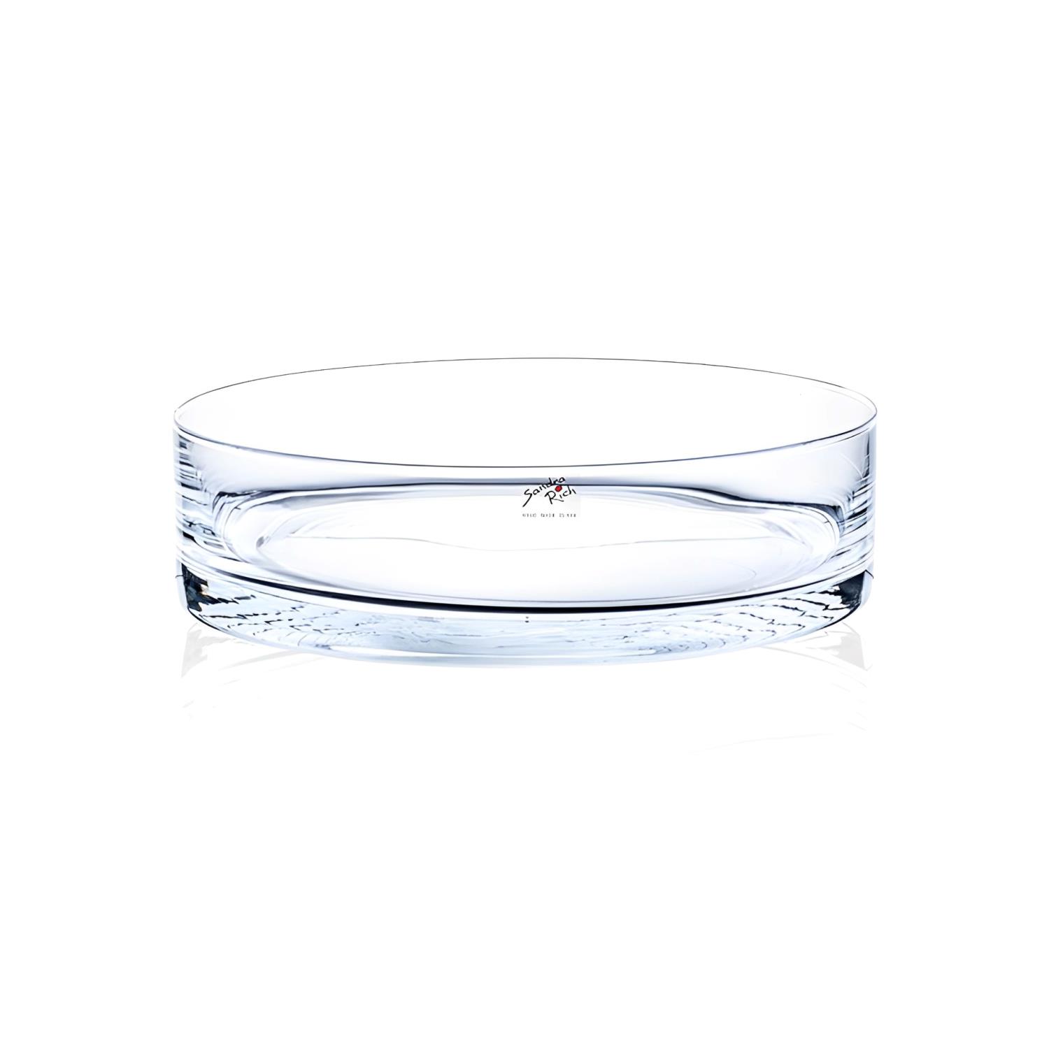 Glasschale, Dekoschale CORA H. 8cm D. 30cm rund transparent Sandra Rich