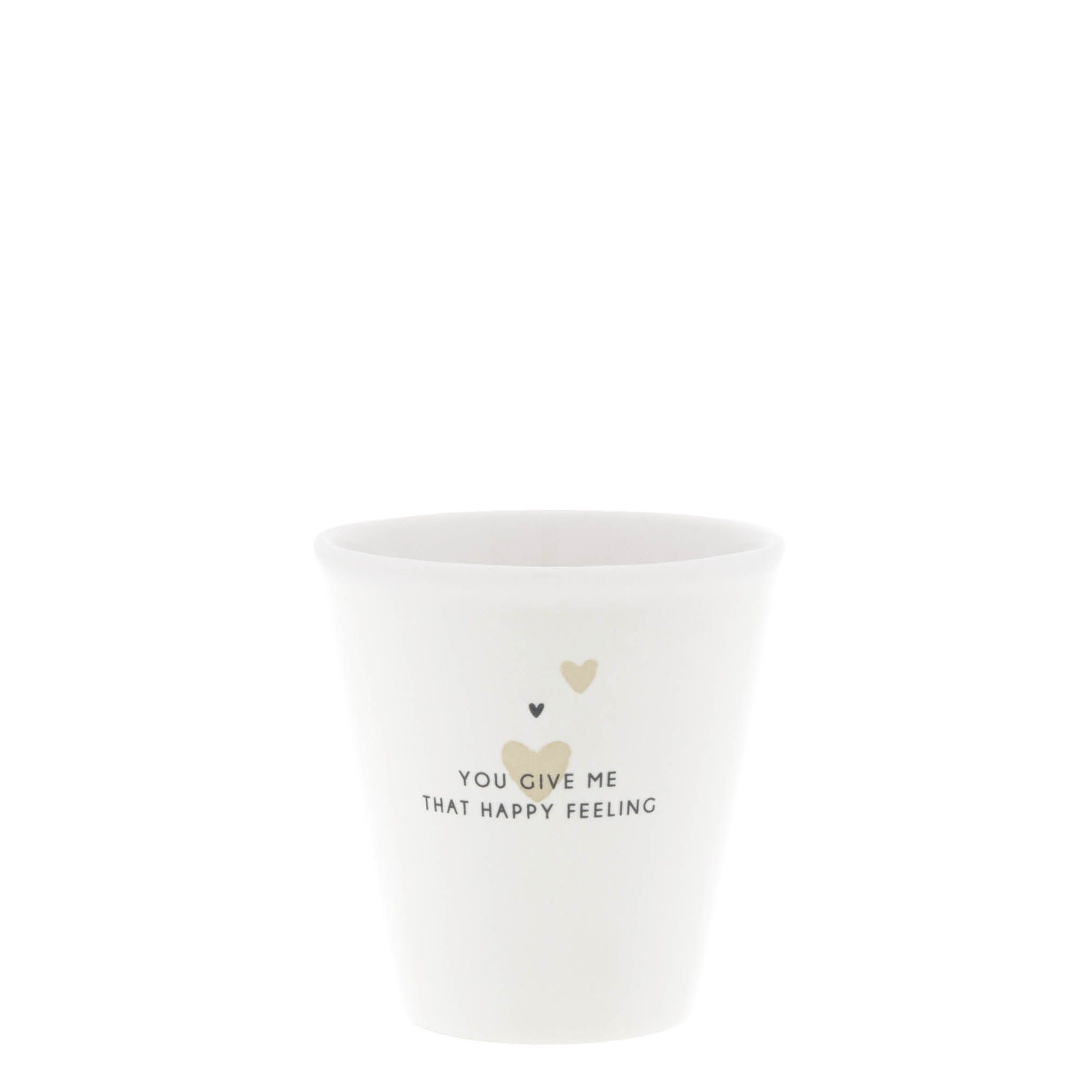 Espressobecher ohne Henkel happy feeling 80ml von BASTION COLLECTIONS