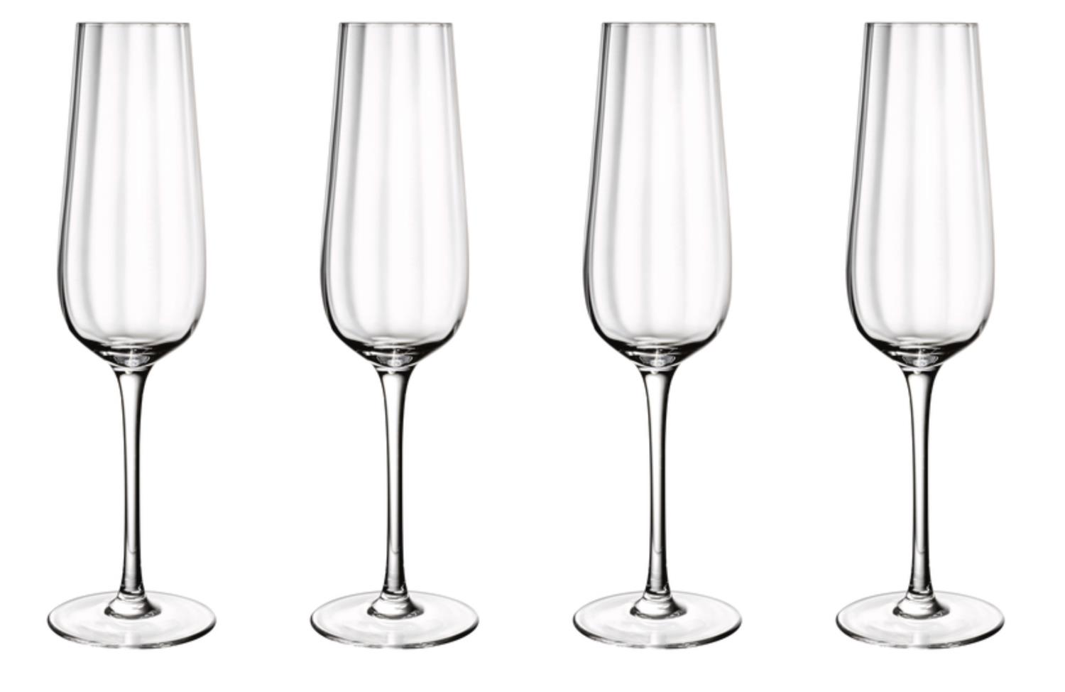  von VILLEROY & BOCH Rose Garden 4tlg. Set Sektgläser, Kelche 120ml