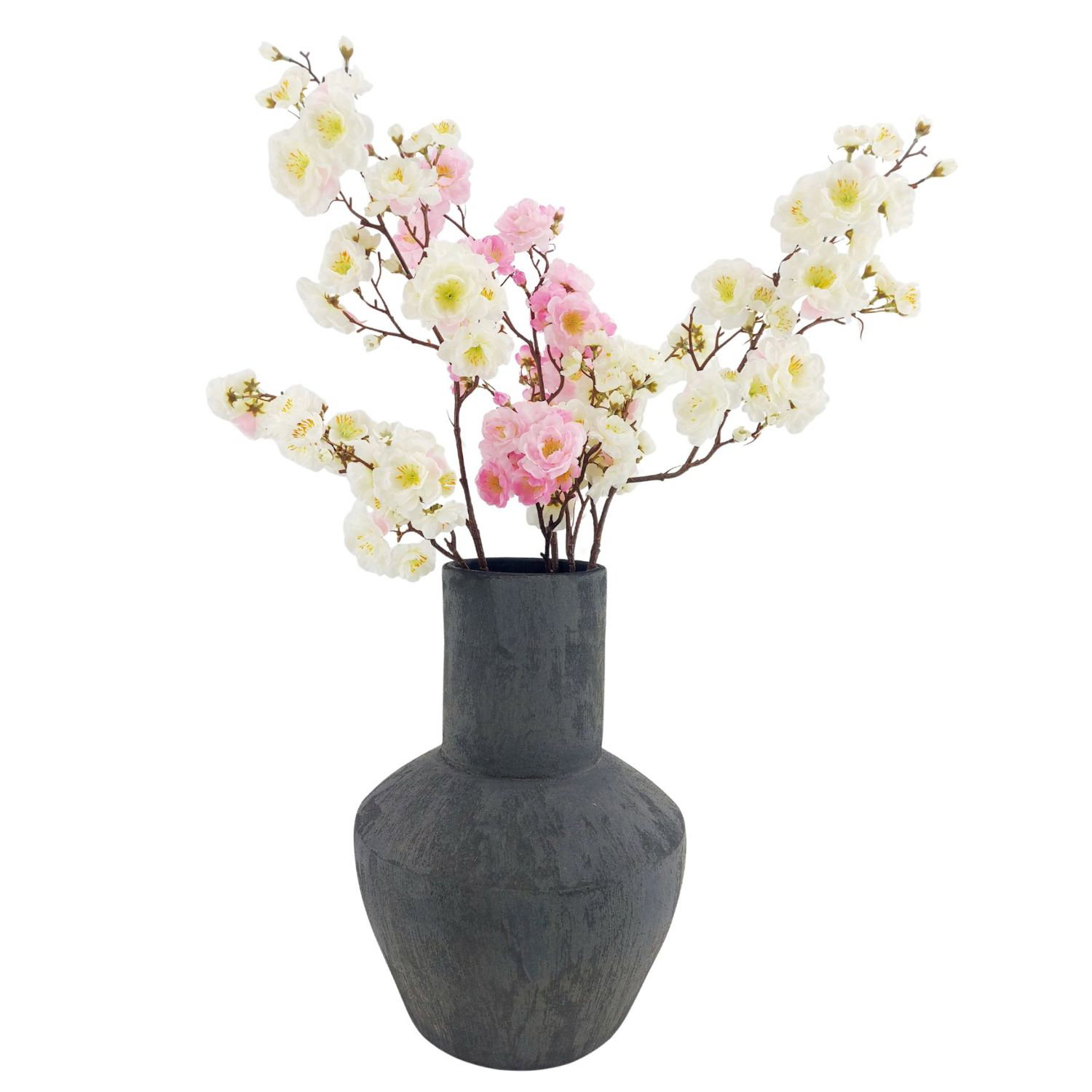 Bodenvase AVION ANTRACIET 40cm - anthrazit grau, Keramik, Ø29cm CreaFlor Home