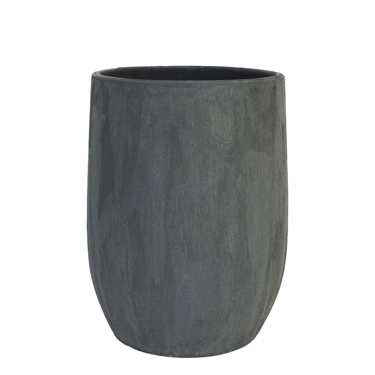 Bodenvase AVION Antraciet grau H. 30cm D. 23cm Keramik CreaFlor Home