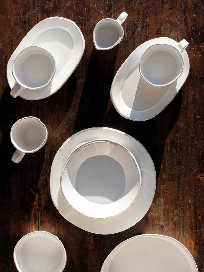 Suppenteller, Müslischale LASTRA,Durchmesser 15cm weiß Keramik Landhausstil Virginia Casa, von CERAM