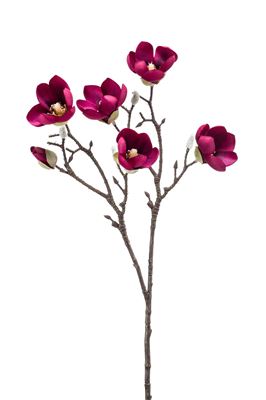 künstliche Magnolie Kirschblüte pink mit 5 Blüten Höhe 65cm von EMERALD Kunstblume