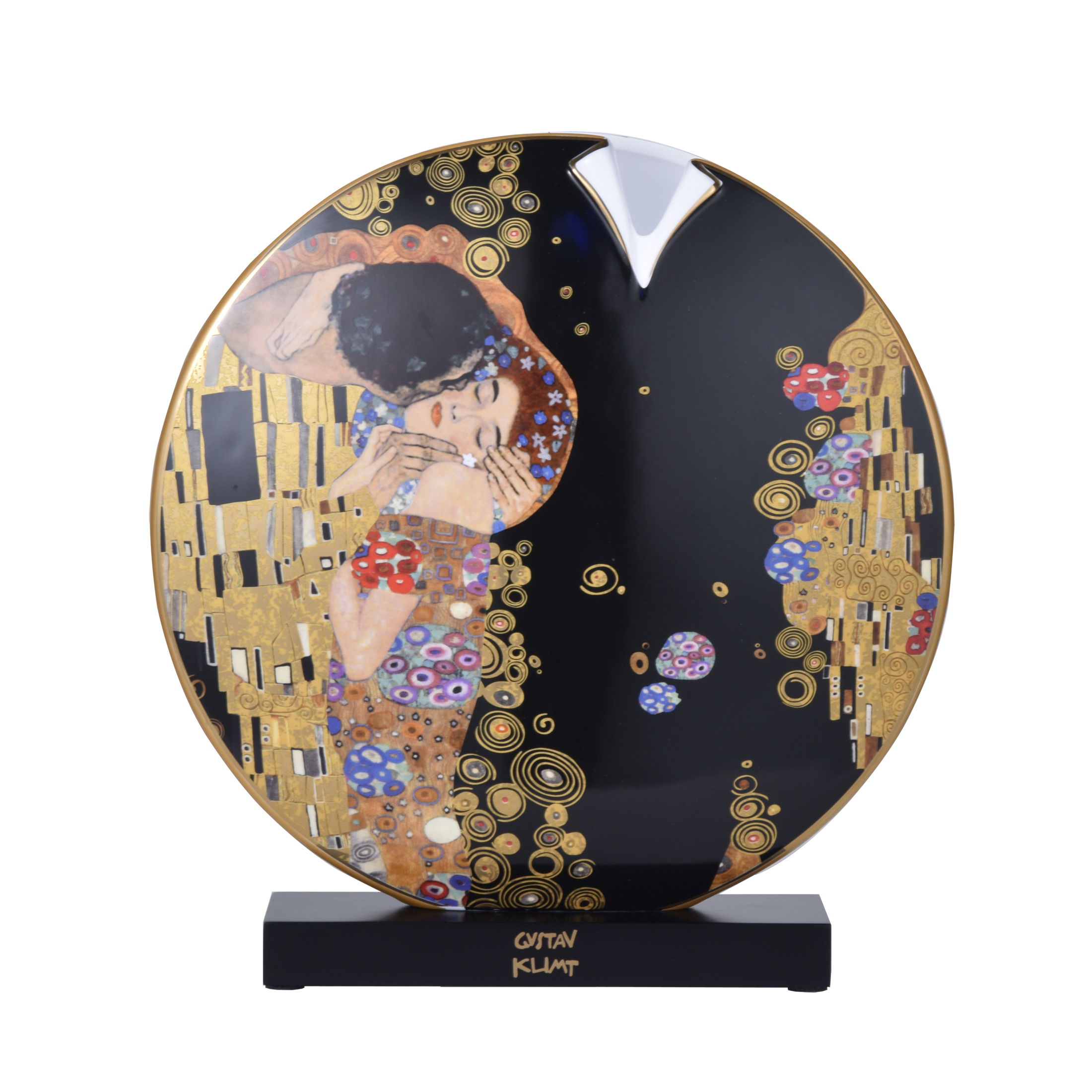  von GOEBEL Porzellan Vase Der Kuss und Der Lebensbaum H: 33,5 cm Gustav Klimt