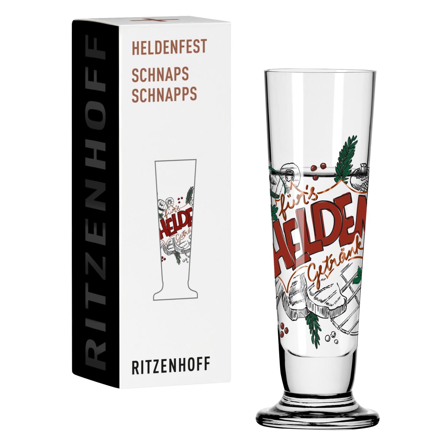 Ritzenhoff Schnapsglas Heldenfest 13 Helden am Grill Henrike Stein Herbst 2022