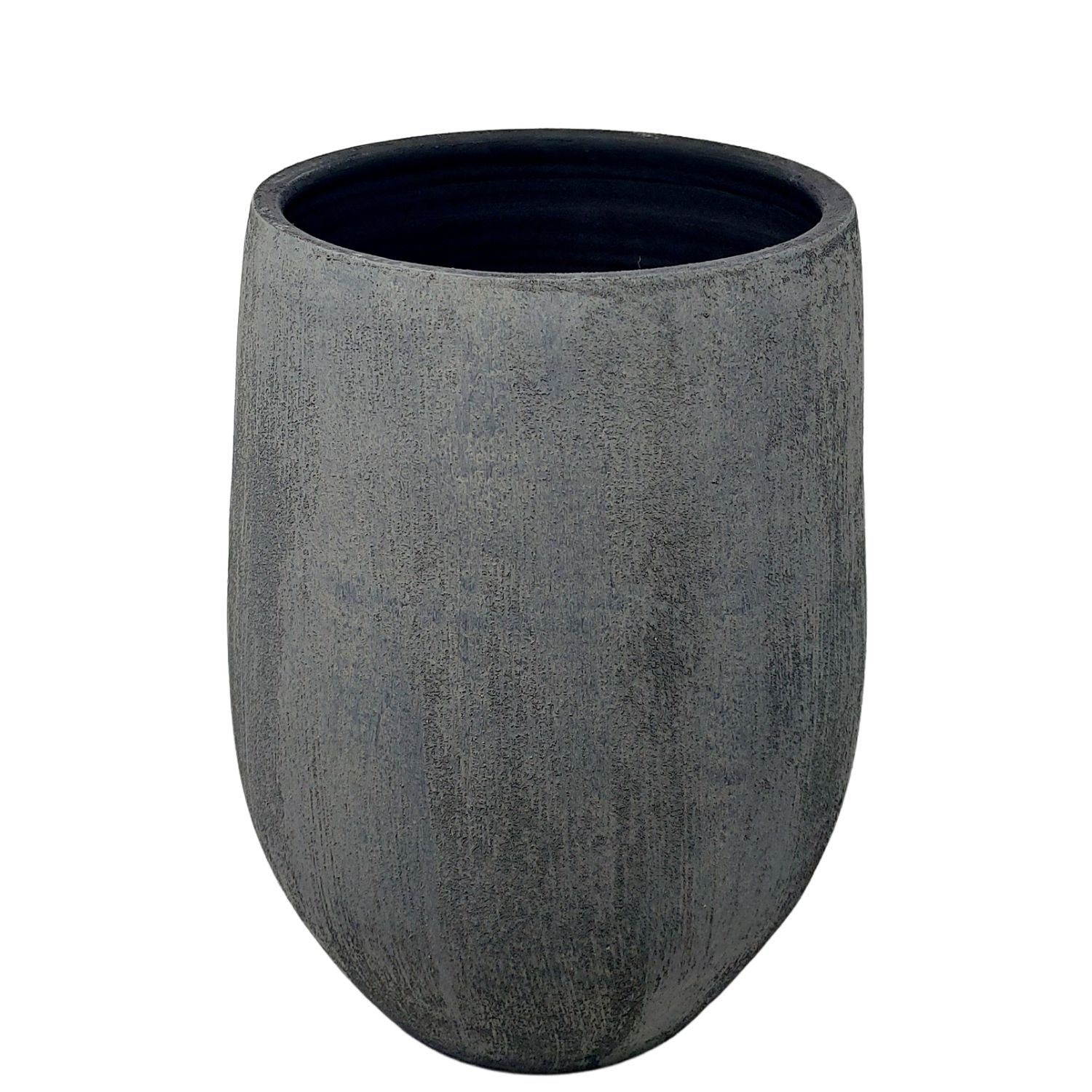 Bodenvase AVION Antraciet grau H. 30cm D. 23cm Keramik CreaFlor Home
