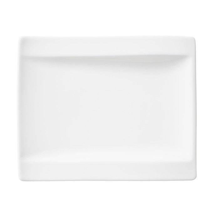  von VILLEROY & BOCH NewWave Brotteller Kuchenteller 18x15cm weiß Porzellan