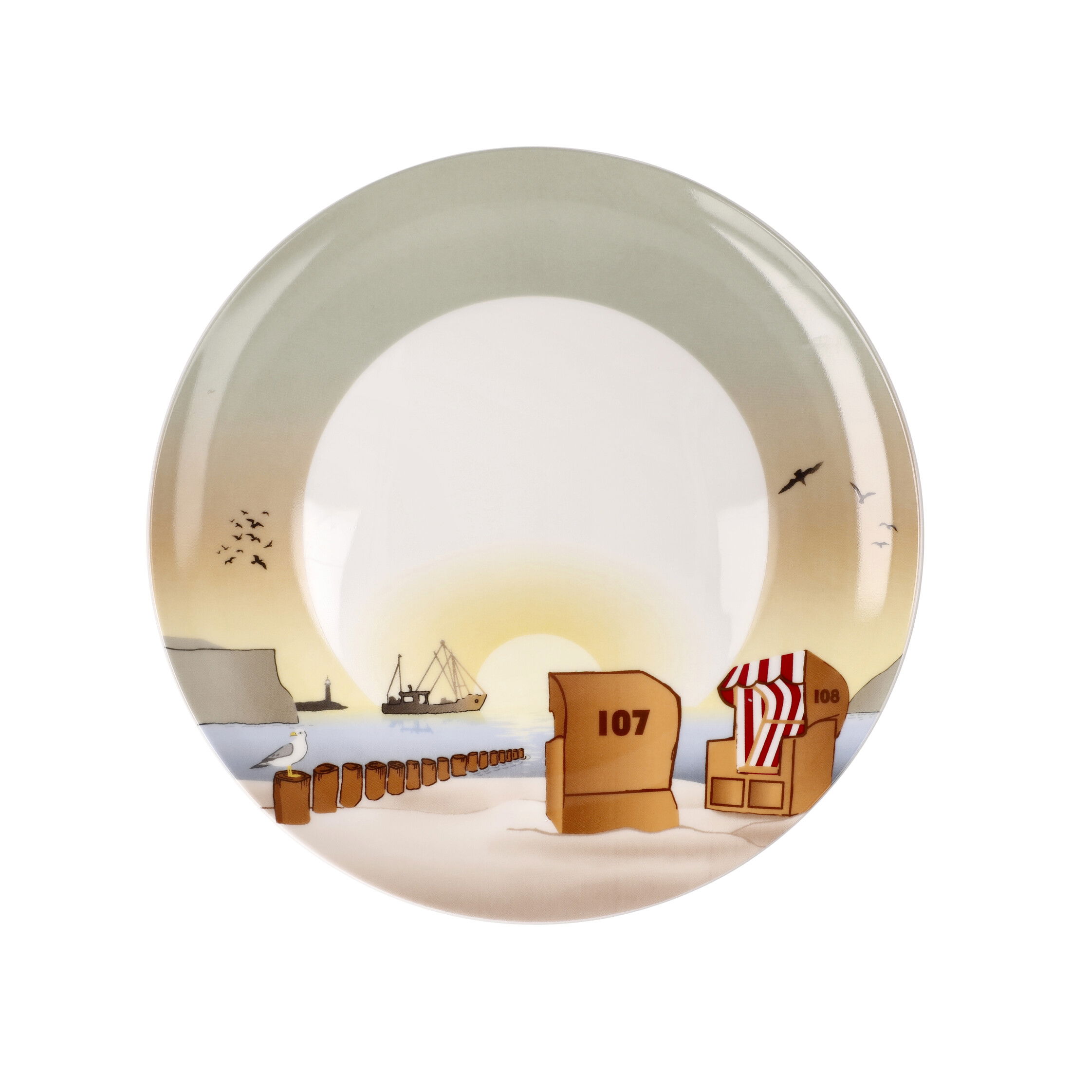  von GOEBEL Scandic Home Frühstücksteller SUNSET MOOD,Durchmesser 23cm Porzellan