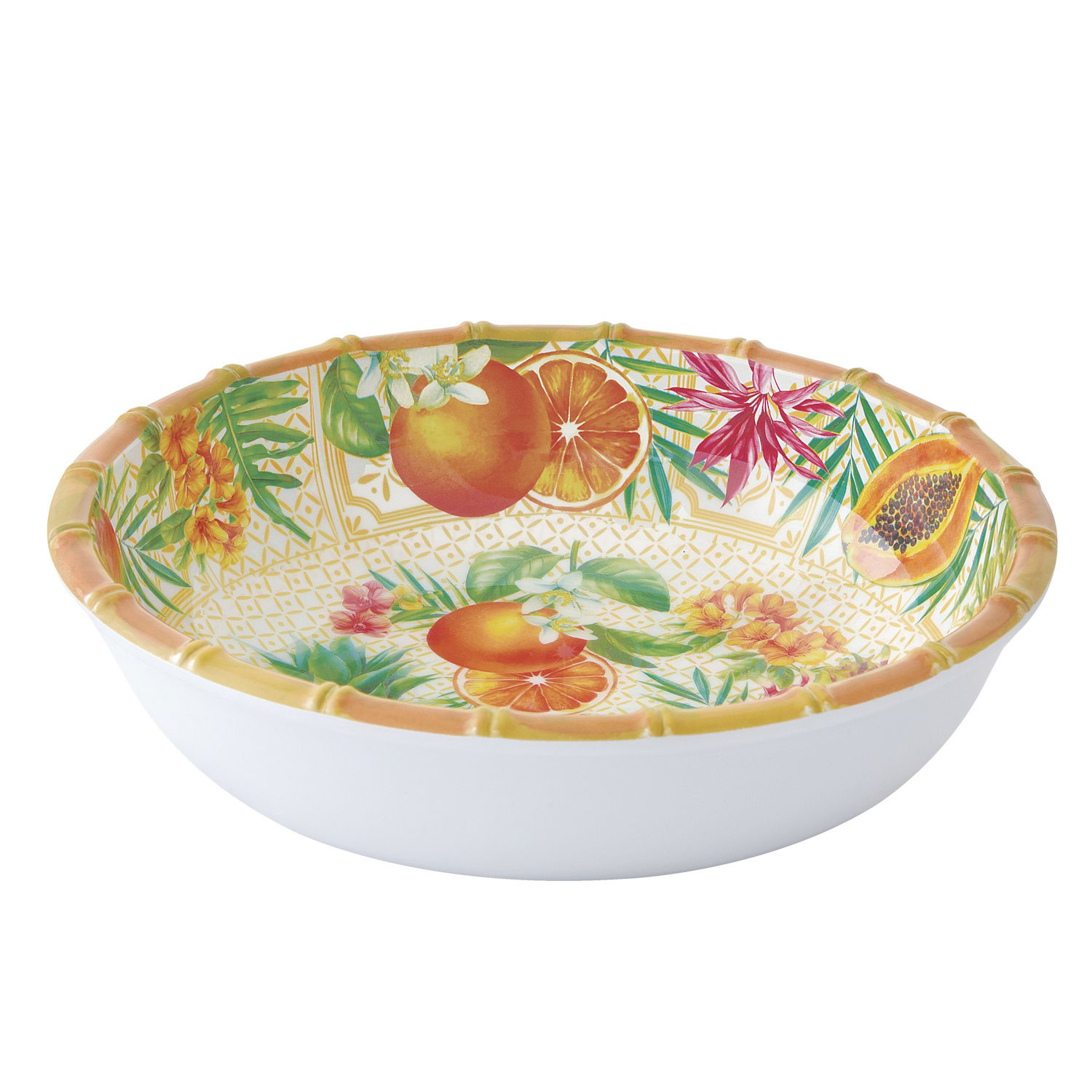 Suppenteller PORTO RICO Früchte,Durchmesser 20,5cm bunt aus Melamin von EASY LIFE