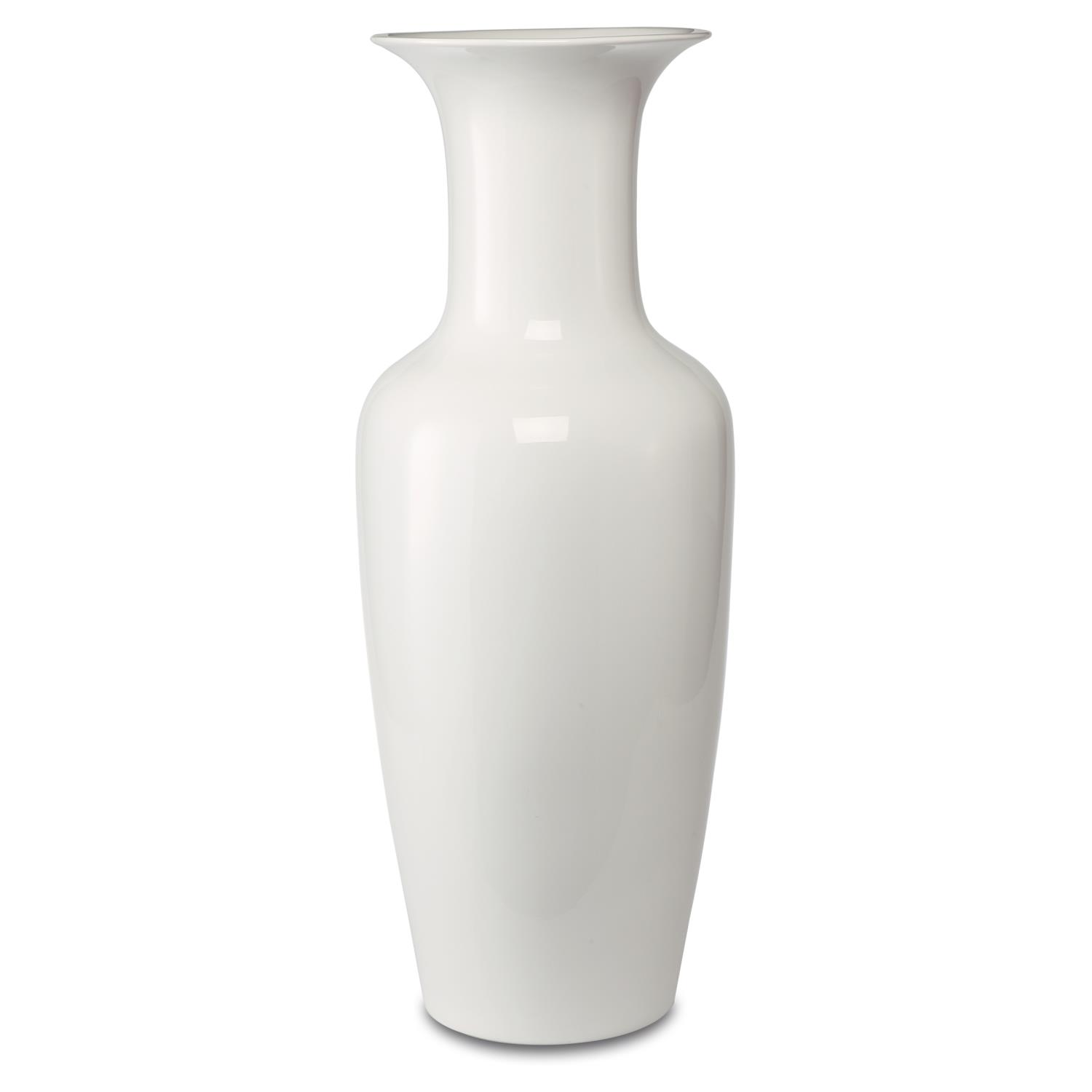 Kaiser Porzellan Bodenvase Barock rund H. 68cm weiß Goebel