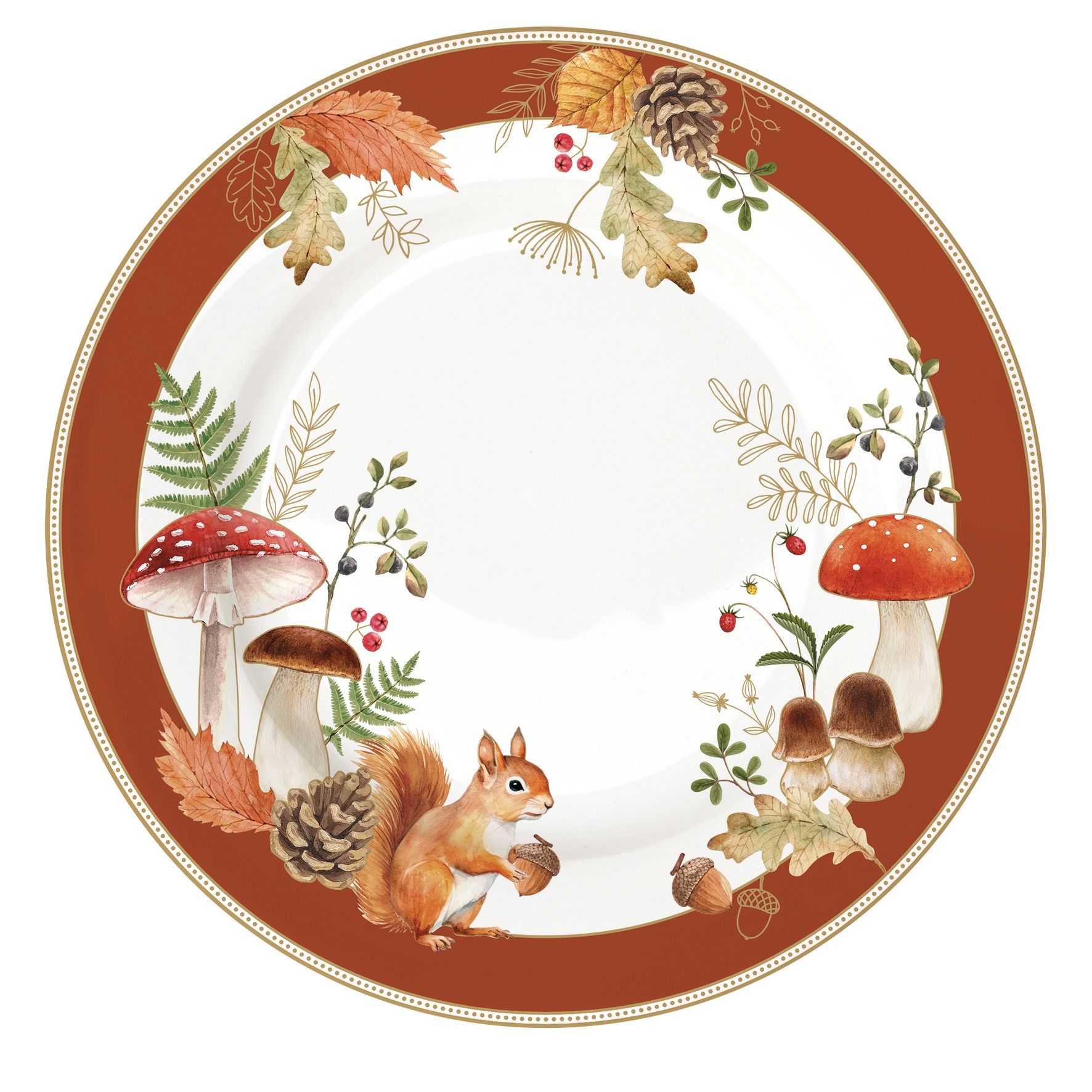 Kuchenteller AUTUMN BREEZE Herbst Herbst,Durchmesser 19cm Porzellan von EASY LIFE