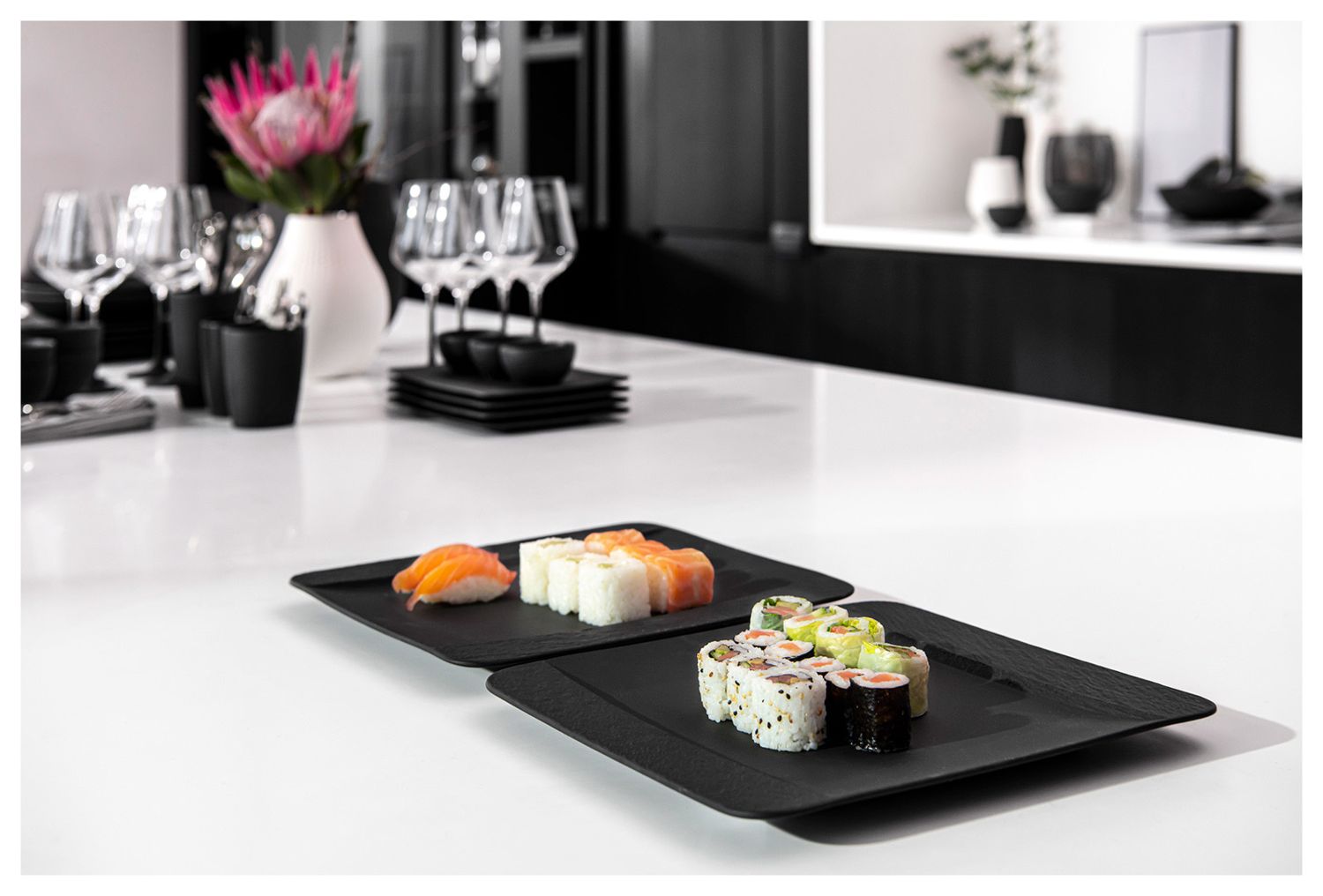 Villeroy & Boch Manufacture Rock Speiseteller 28 cm schwarz Porzellan