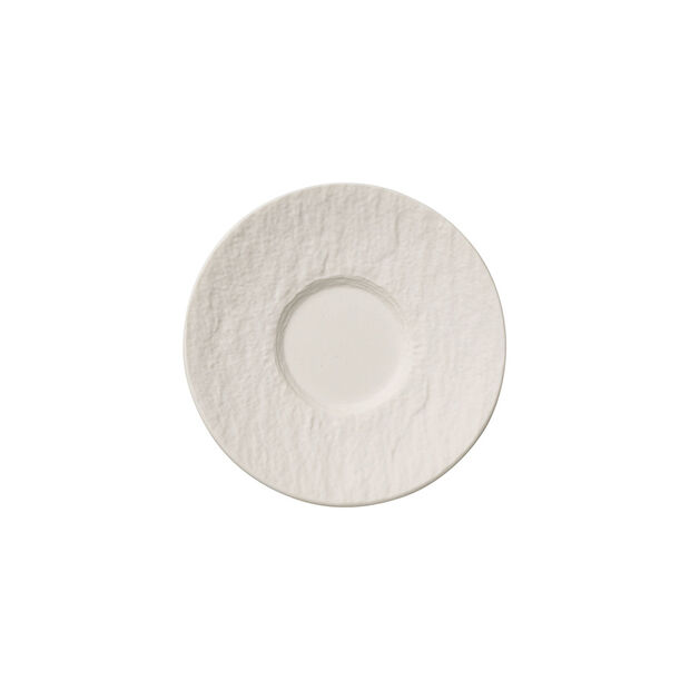  von VILLEROY & BOCH Manufacture Rock blanc Mokka-/Espressountertasse weiß,Durchmesser 12cm Po