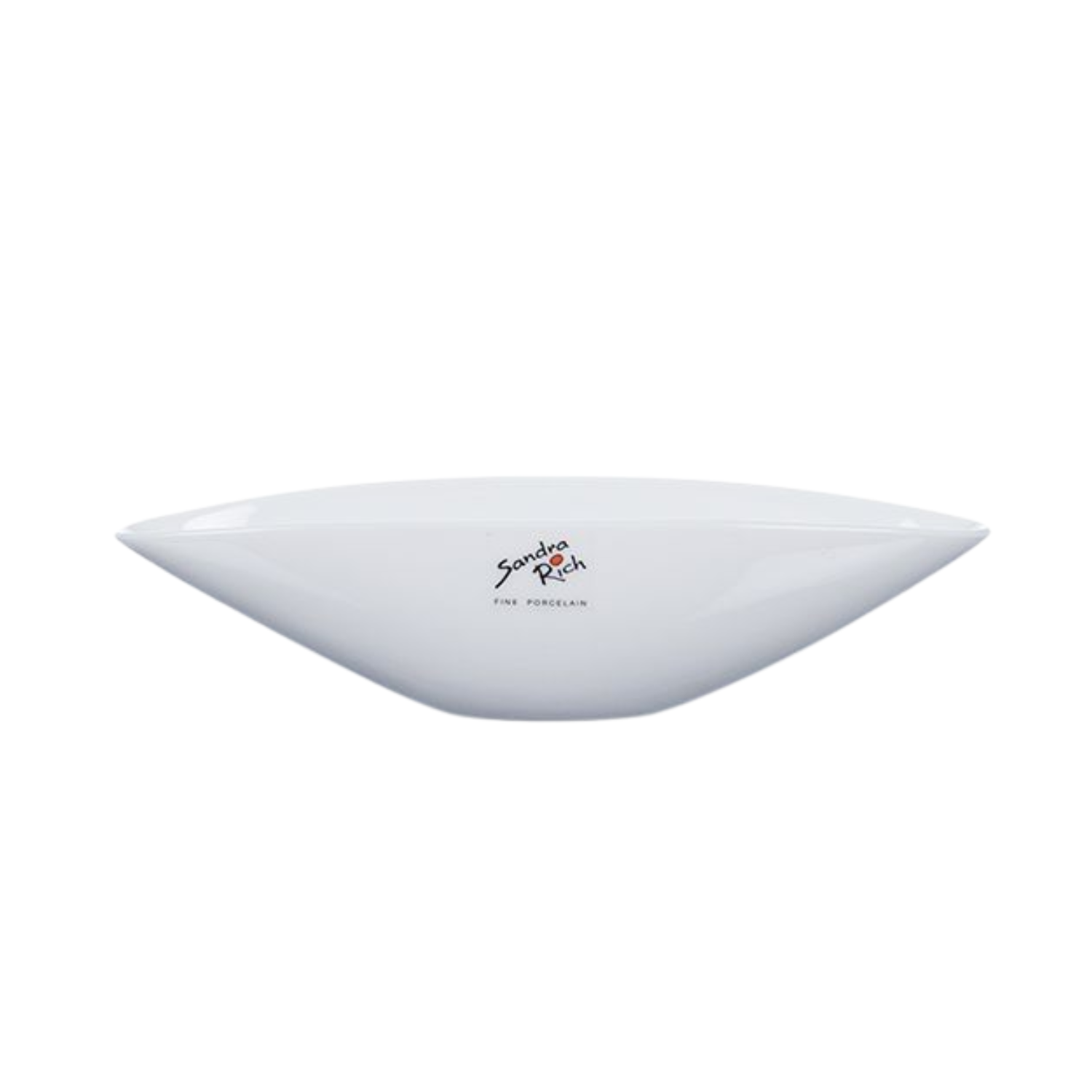 Porzellan Teller, Schale ELONGATE oval L. 22cm weiß länglich Sandra Rich