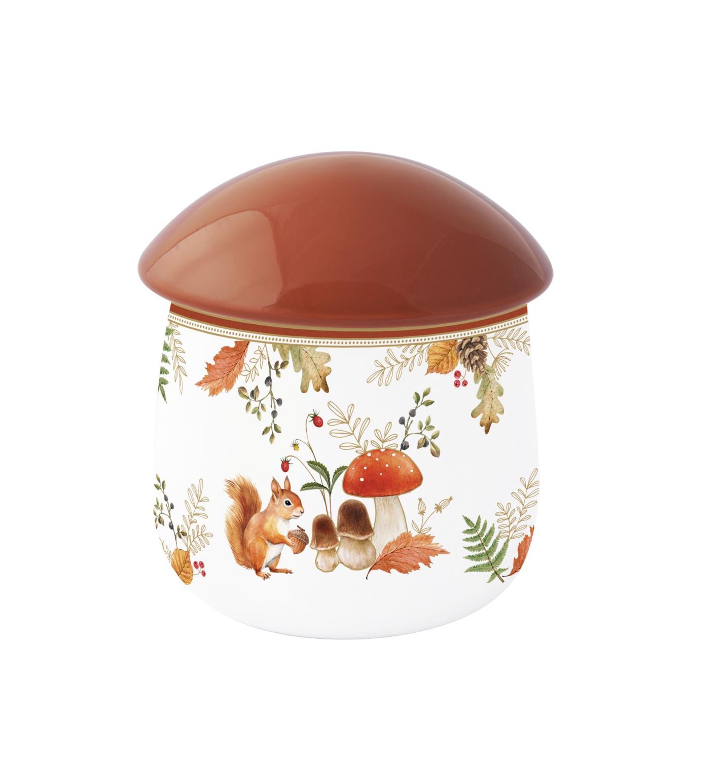 Vorratsdose AUTUMN BREEZE Herbst in Pilzform Höhe 14cm Porzellan von EASY LIFE