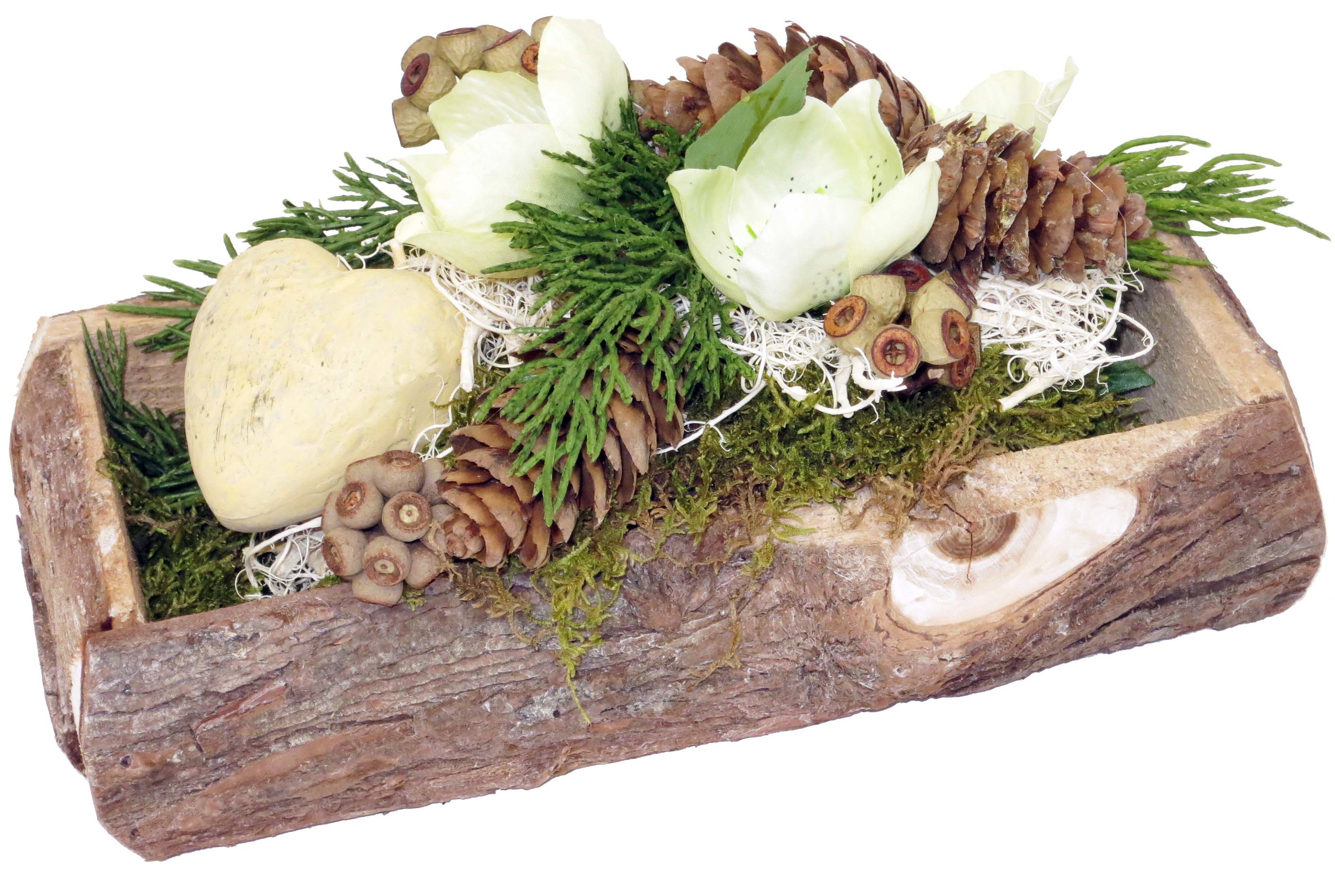 Grabschmuck Herz wetterfest mit Keramikherz – CreaFlor Home