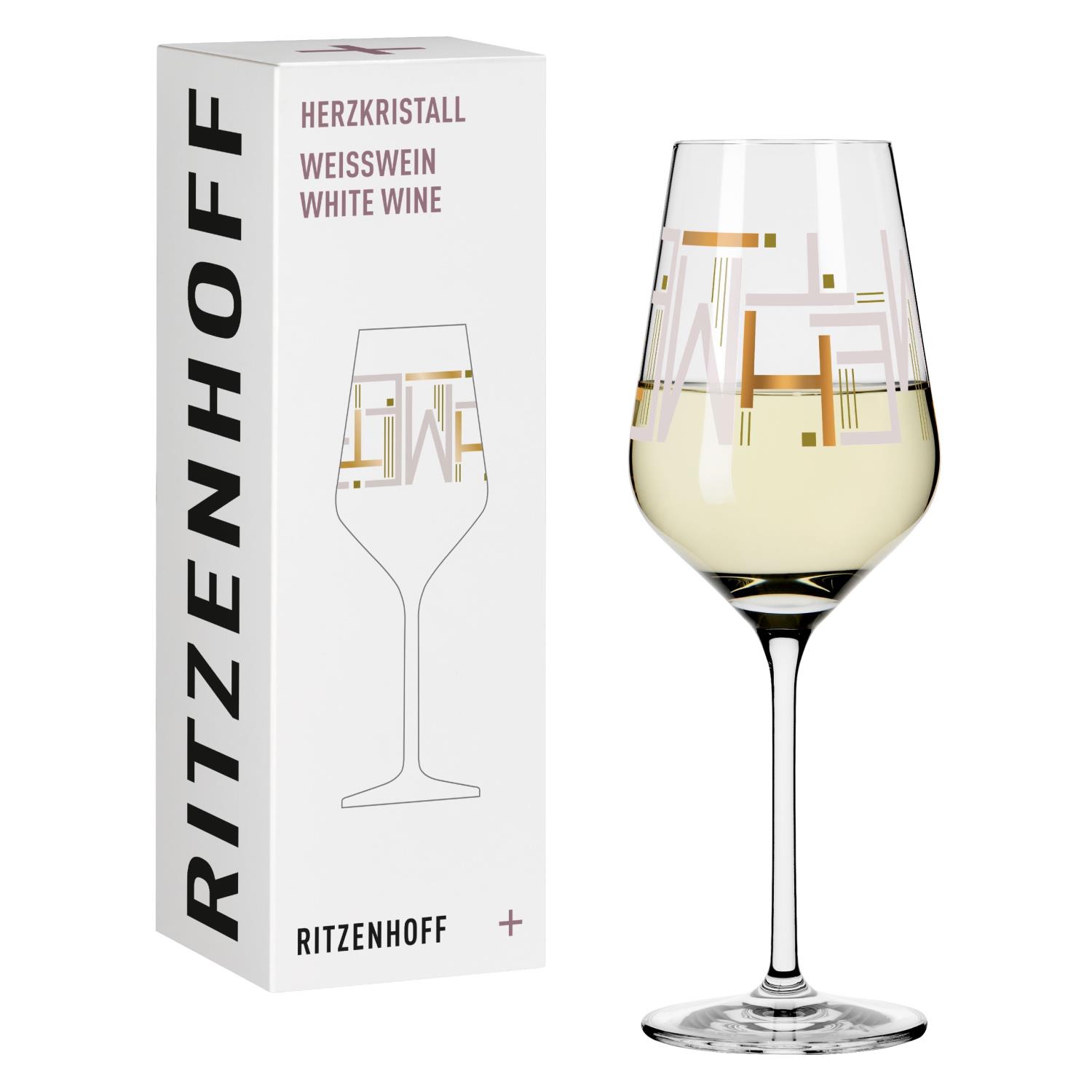 Ritzenhoff Herzkristall WHITE Weißweinglas 10 by Christine Kordes Herbst 2022