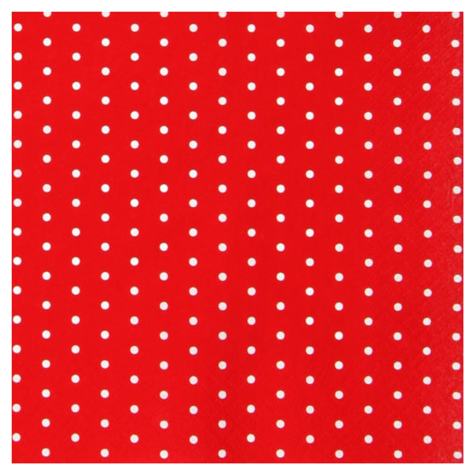 Roter Hintergrund mit weißen Punkten, gleichmäßig verteilt.
