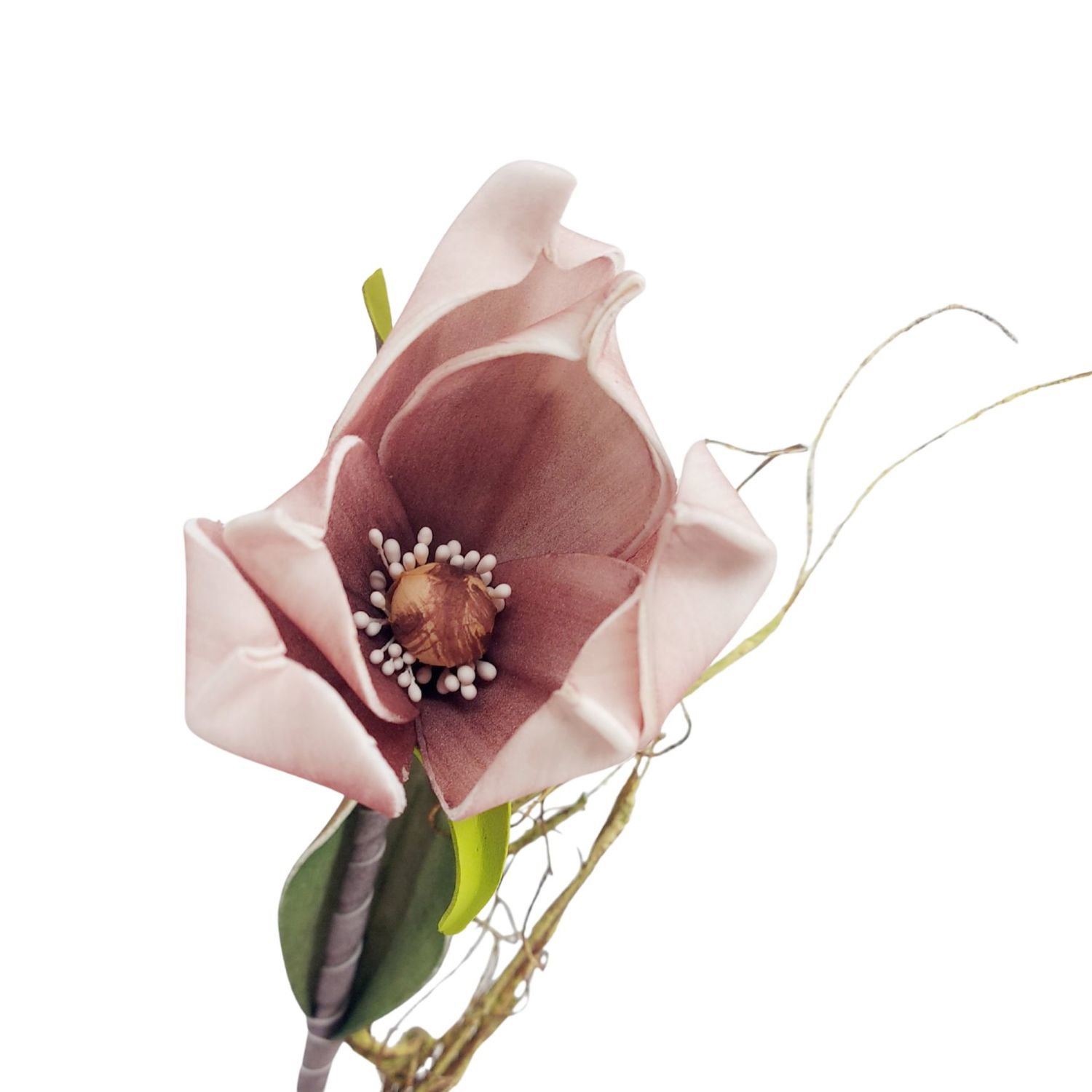 knstlicher Deko Magnolienzweig mit 3 Blten L 105cm altrosa Formano Foam  Flower | FM675767