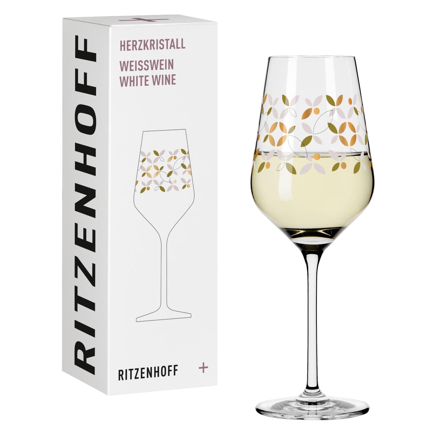 Ritzenhoff Herzkristall WHITE Weißweinglas 09 by Christine Kordes Herbst 2022
