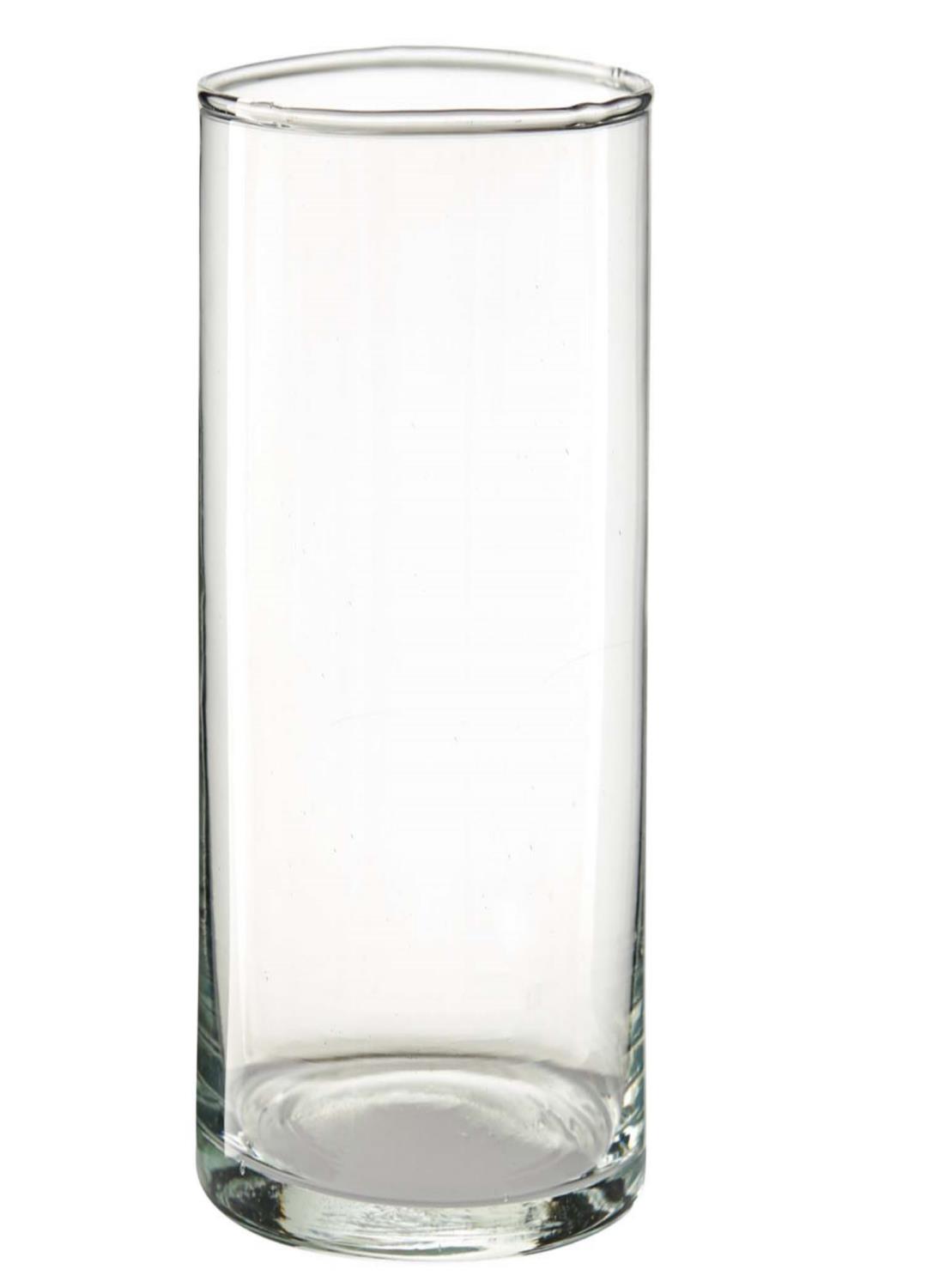 Dekoglas Vase Kerzenglas ZYLINDER Höhe 30cm,Durchmesser 10cm Glas klar von RUDOLPH KERAMIK