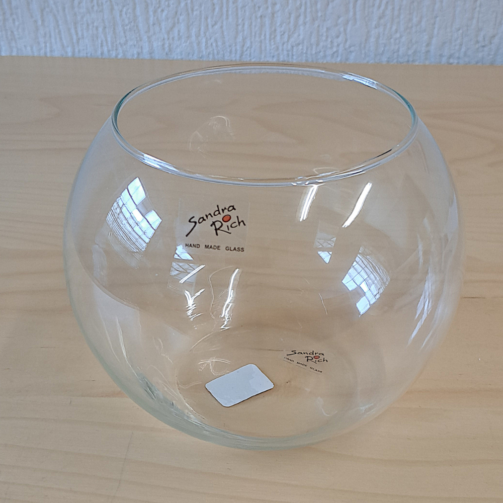 Kugelvase, Teelichthalter GLOBE KUGEL Glas Höhe 15cm,Durchmesser 17cm von SANDRA RICH