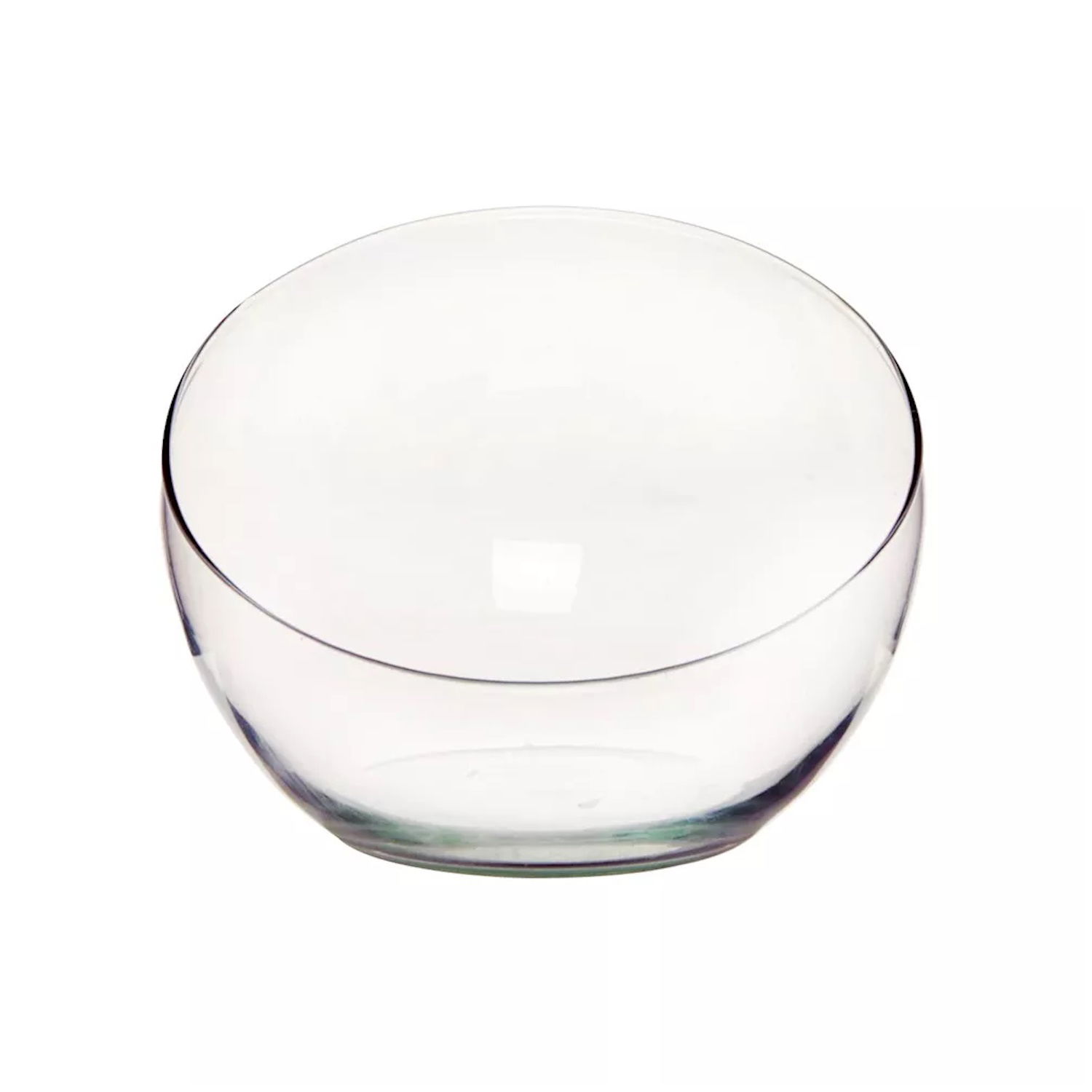 Glasschale, Dekoglas SPIDER schräger Rand,Durchmesser 19cm D 23,5cm transparent Glas  von DUIF