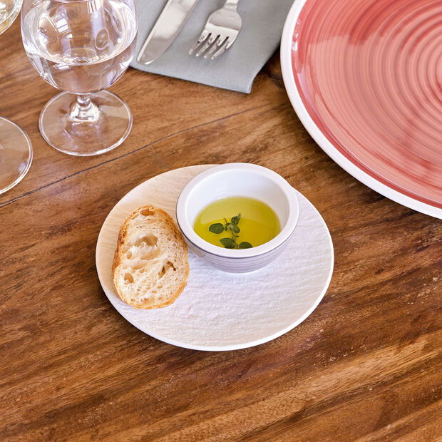  von VILLEROY & BOCH Manufacture Rock blanc Brotteller weiß,Durchmesser 15.5cm Porzellan