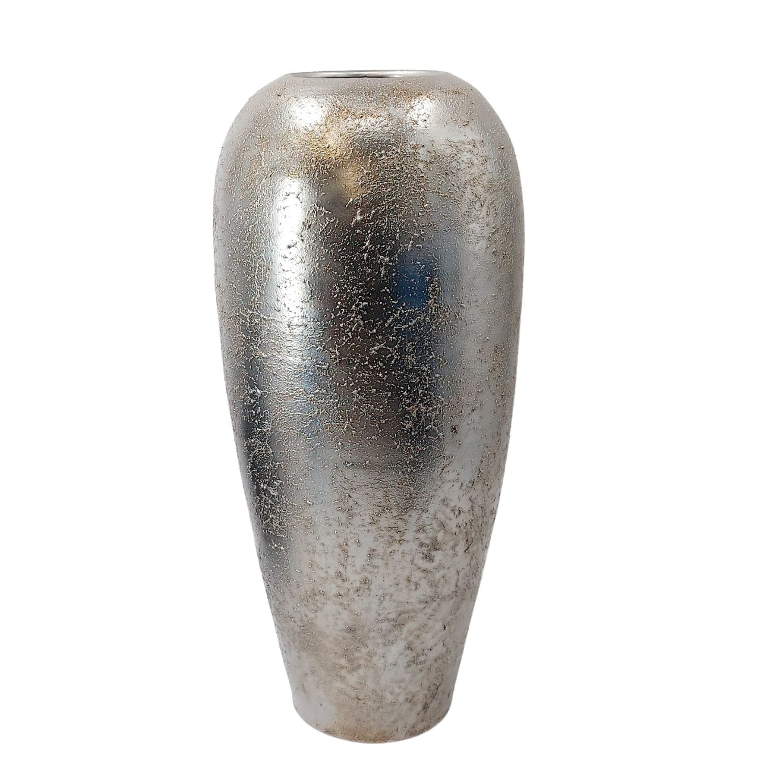 Bodenvase ANTIK champagner bauchig rund Höhe 62cm aus schwerer Keramik  von FORMANO