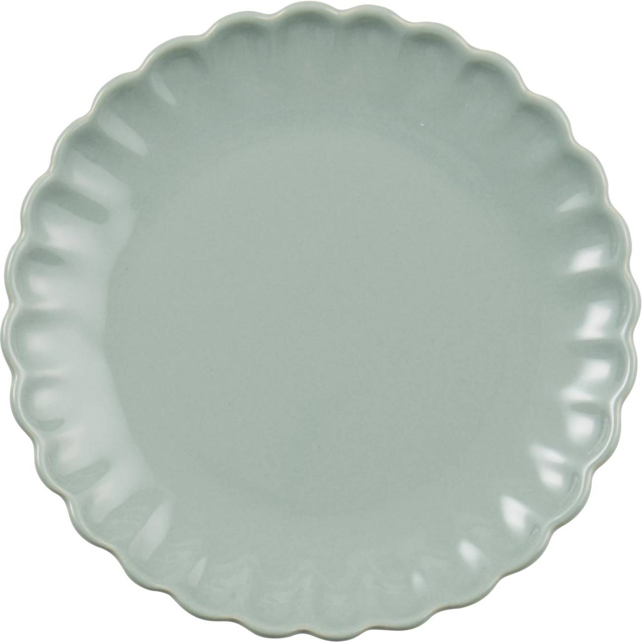Kuchenteller, Dessertteller MYNTE GREEN TEA grün,Durchmesser 19,5cm Steingut Ib von LAURSEN