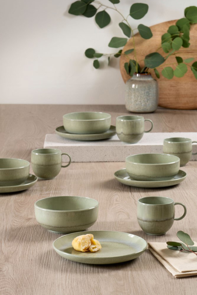 like. by Villeroy & Boch Perlemor Alga Pastaschale 650 ml grün Porzellan