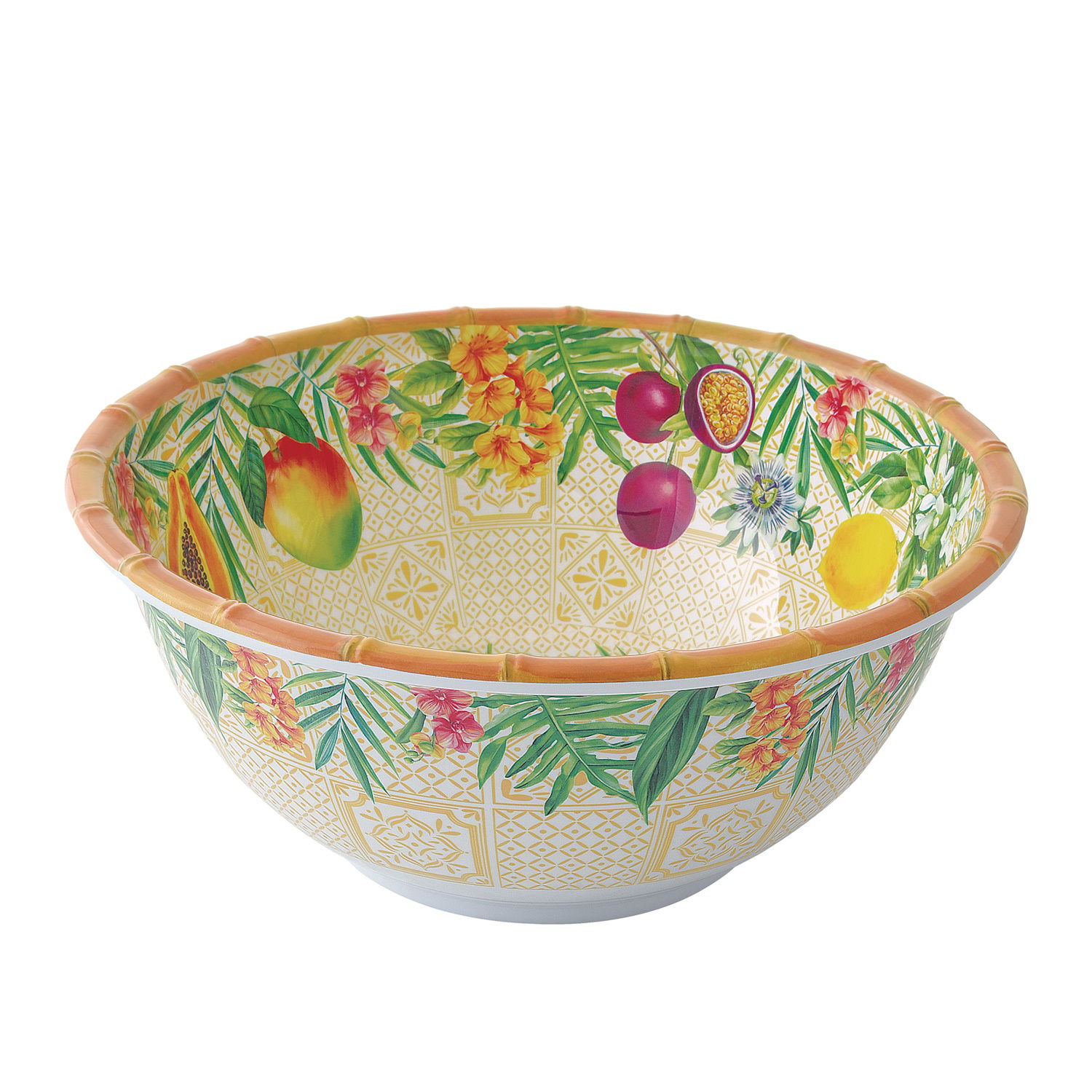 Salatschale Schüssel PORTO RICO Früchte,Durchmesser 25cm bunt aus Melamin von EASY LIFE