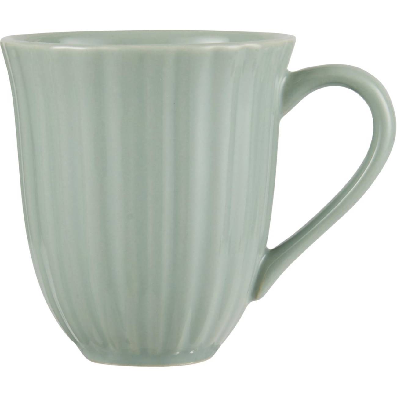 Kaffeebecher, Tasse MYNTE GREEN TEA grün für 300ml Höhe 10cm Steingut Ib von LAURSEN