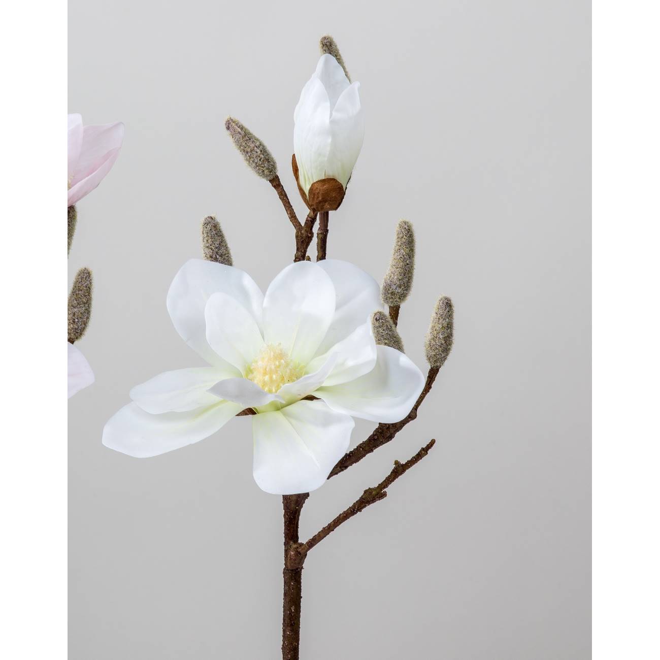künstlicher Magnolienzweig Real Touch L. 44cm weiß von FORMANO Kunstblumen