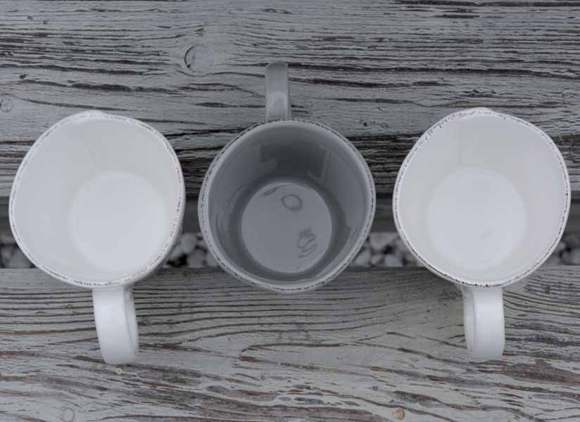 Suppenteller, Müslischale LASTRA,Durchmesser 15cm weiß Keramik Landhausstil Virginia Casa, von CERAM