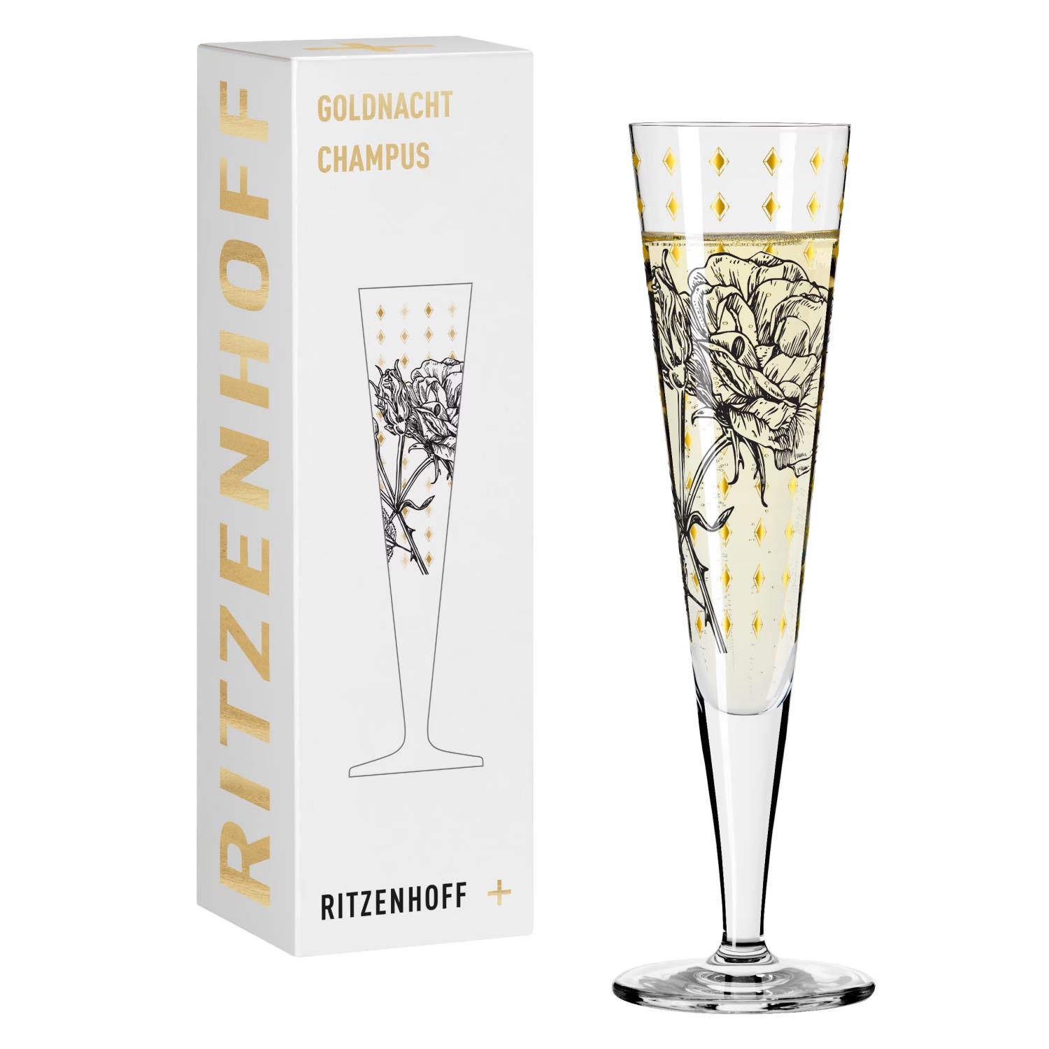 Ritzenhoff GOLDNACHT CHAMPUS Champagnerglas #30 by Lisa Hofgärtner 2023