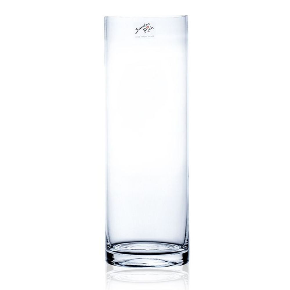Glasvase Dekoglas CYLI COLD CUT Zylinderform H. 30cm D. 10cm Sandra Rich