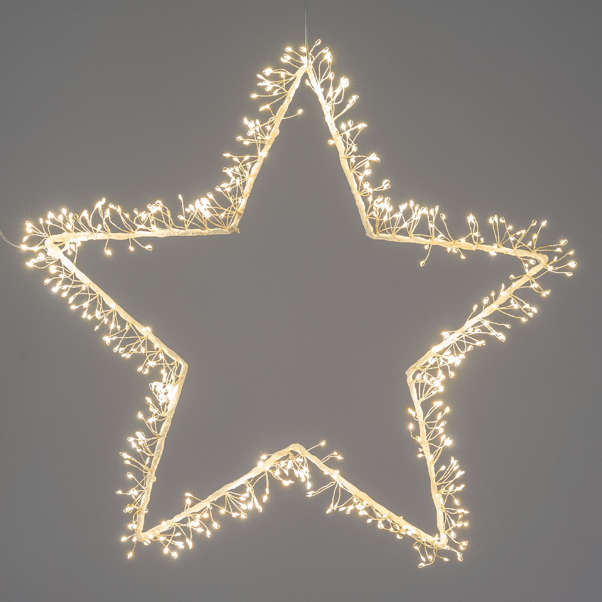 LED Hänger Lichter Stern mit Funkeleffekt D. 50cm weiß mit 540 LEDs Formano W25