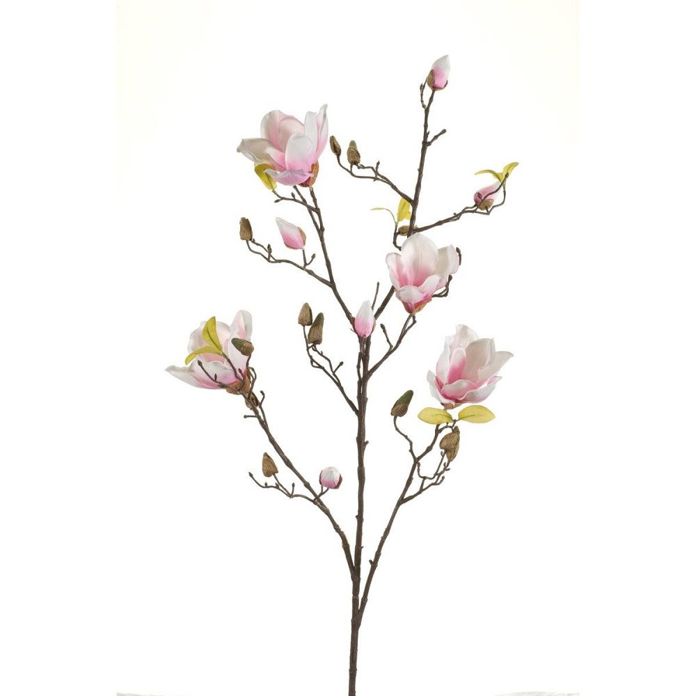knstlicher Magnolienzweig creme wei pink H. 105cm Emerald Kunstblumen |  ER416330