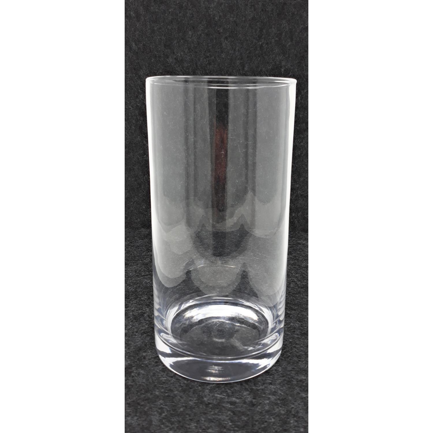Dekoglas Vase ZYLINDER H. 20cm D. 10cm Glas klar Rudolph Keramik
