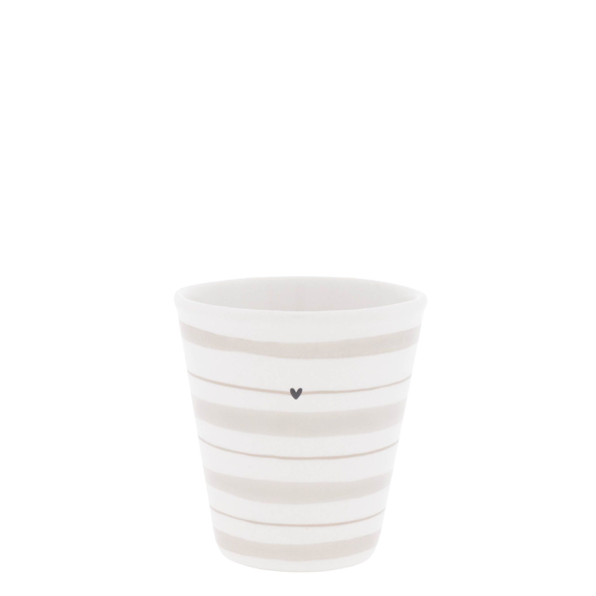Espressobecher ohne Henkel Watercolour Stripes 80ml von BASTION COLLECTIONS