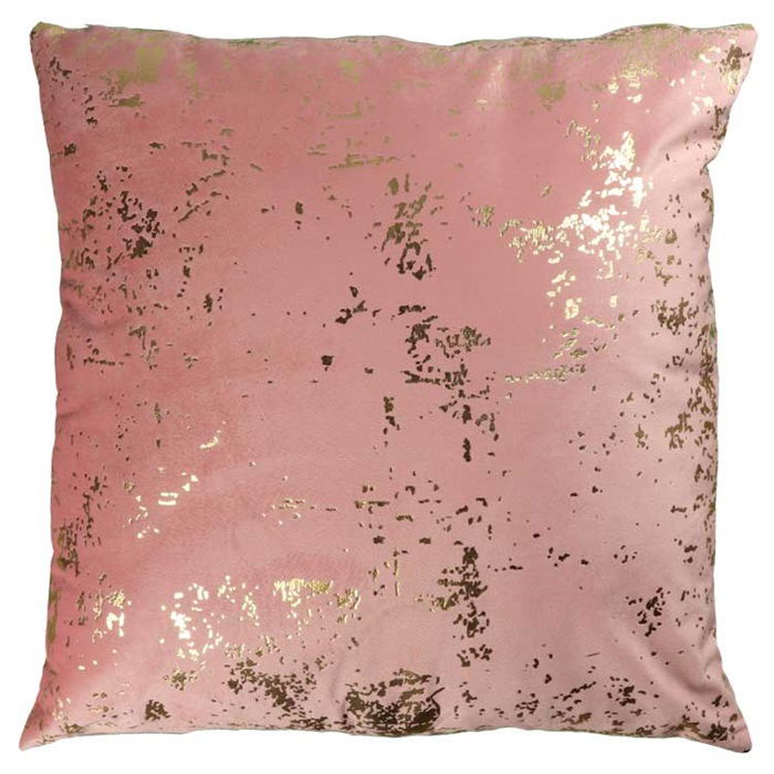 Kissenhülle, Kissenbezug METALLIC 45x45cm ash rose rosa gold Lemetex